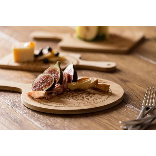 Bambusové prkénko Leone, ø 25 cm-image-1