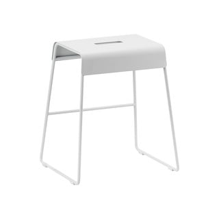 Bílá kovová stolička A-Stool – Zone