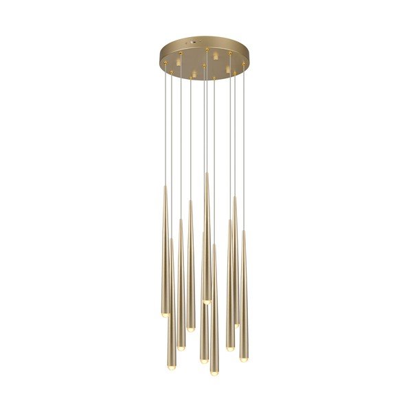 LED závěsné svítidlo ve zlaté barvě ø 30 cm Cala – Trio Select