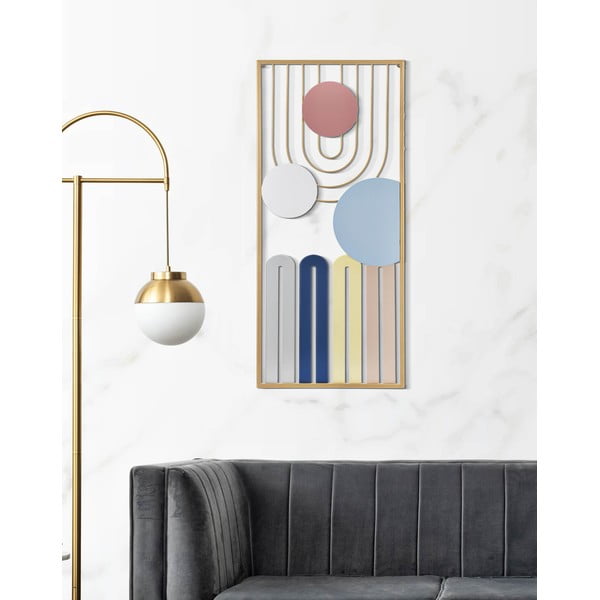 Kovová nástěnná dekorace 37x84 cm Colorful – Mauro Ferretti-image-2