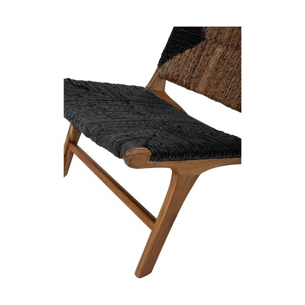 Černo-hnědé křeslo s výpletem Grant - Bloomingville-image-4