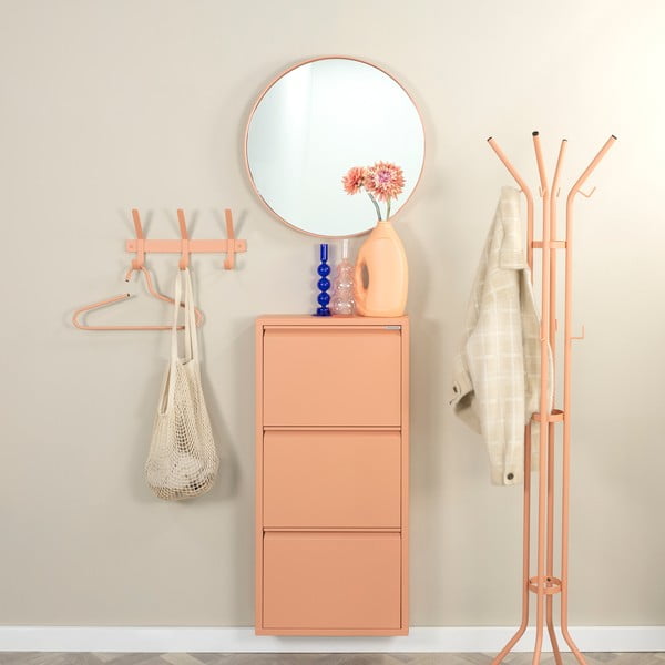 Kovový nástěnný věšák v lososové barvě 40 cm Dexter – Spinder Design-image-1