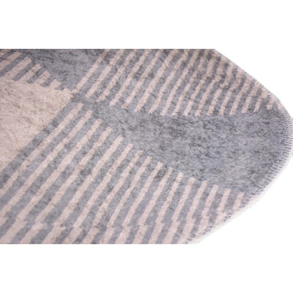 Šedý pratelný koberec 80x120 cm Oval – Vitaus-image-2