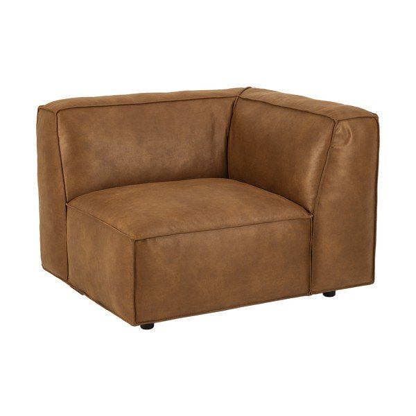 Koňakově hnědý modul pohovky (pravý roh) Fairfield Kentucky – Bonami Selection-image-3