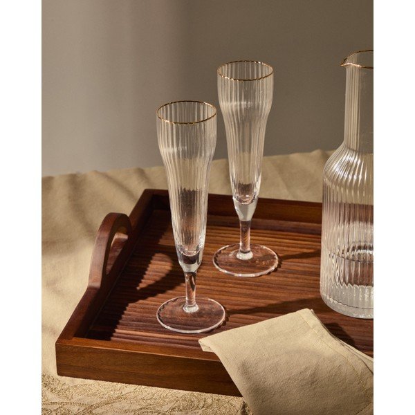 Sklenička na sekt 190 ml Ayan – Kave Home-image-1