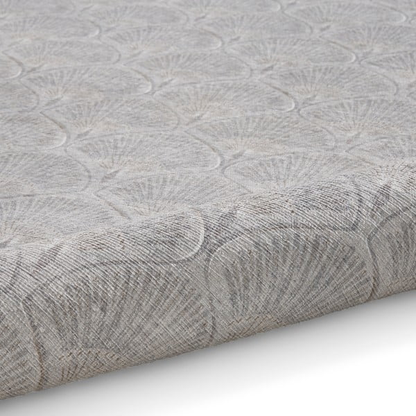 Světle šedý pratelný koberec 122x170 cm Deco Peacock – Catherine Lansfield-image-3