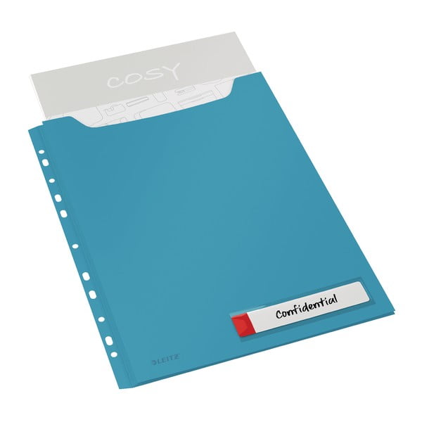 Modré velkokapacitní kancelářské desky Leitz Cosy, A4-image-2