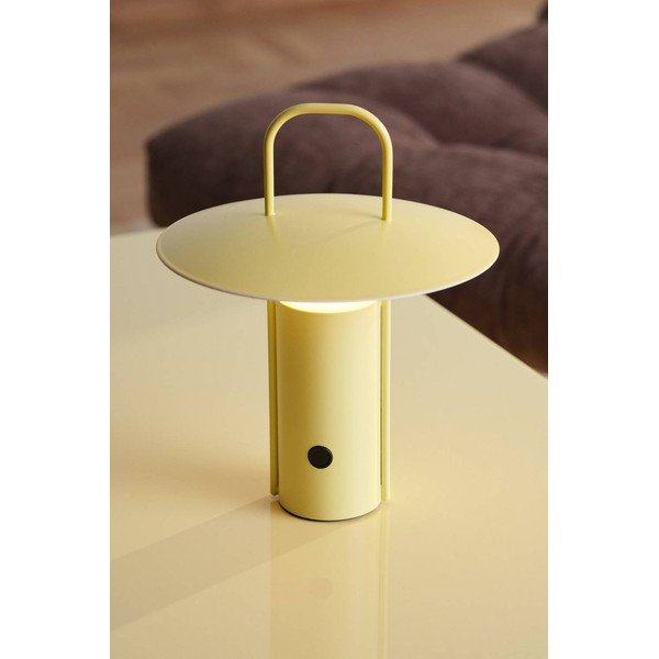 Žlutá kovová LED stmívatelná stolní lampa (výška 24 cm) Venna – Jotex-image-1
