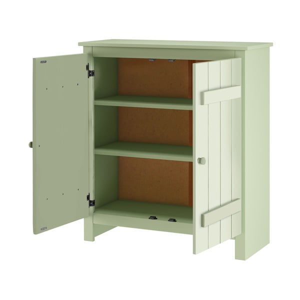 Světle zelená skříňka z borovicového dřeva 100x110 cm Bertram – Støraa-image-3