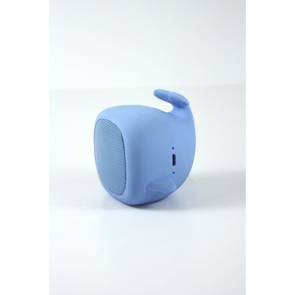 Světle modrý přenosný bluetooth reproduktor Qushini Speaker