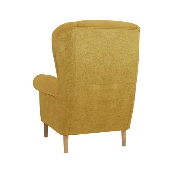 Žluté křeslo ušák Swan – Ropez-image-2