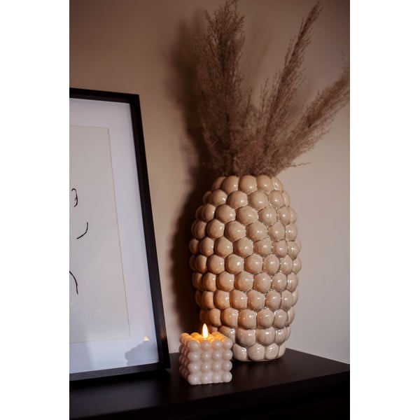 Béžová vosková LED svíčka Star Trading Flamme Dot, výška 9,5 cm-image-4