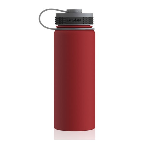Červená termolahev Asobu Alpine Flask, 530 ml