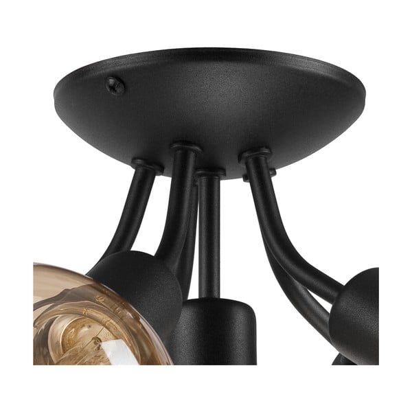 Černé stropní svítidlo bez stínidla Viggo – LAMKUR-image-3