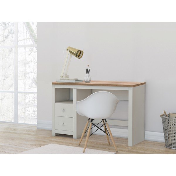 Pracovní stůl s deskou v dubovém dekoru 50x120 cm Emerald – Støraa-image-1