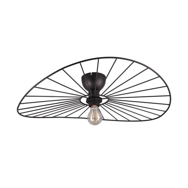 Matně černé stropní svítidlo ø 60 cm Chapeau – Reality