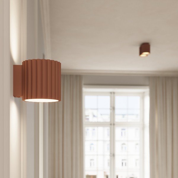 Světle hnědé nástěnné svítidlo ø 10 cm Zora – Sollux-image-3