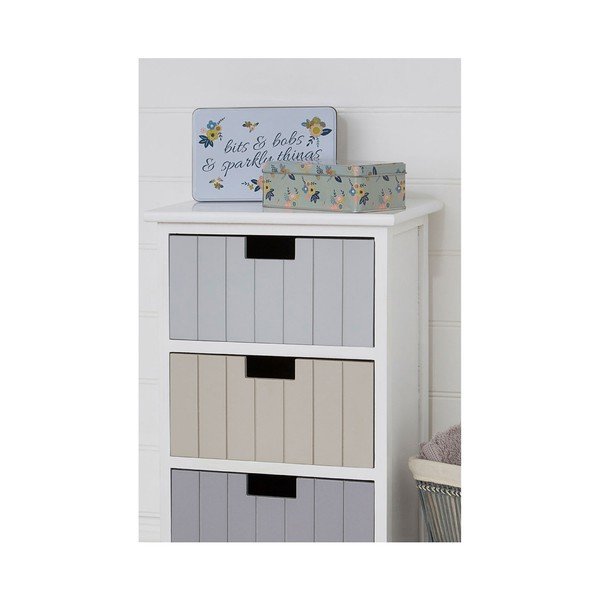 Sada 2 cínových úložných boxů Premier Housewares Alicia, 13 x 20 cm-image-2