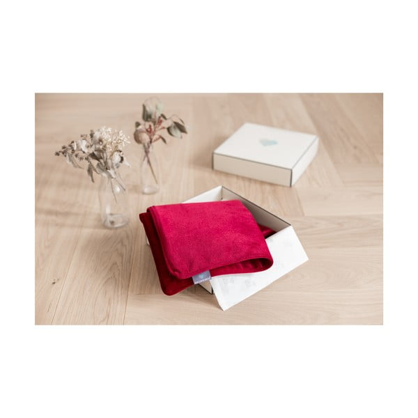 Červený povlak na polštář WeLoveBeds Mystic Burgundy, 50 x 50 cm-image-3