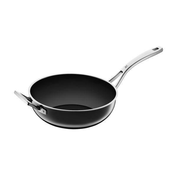 Černý wok WMF Fusiontec WOK+, ø 28 cm