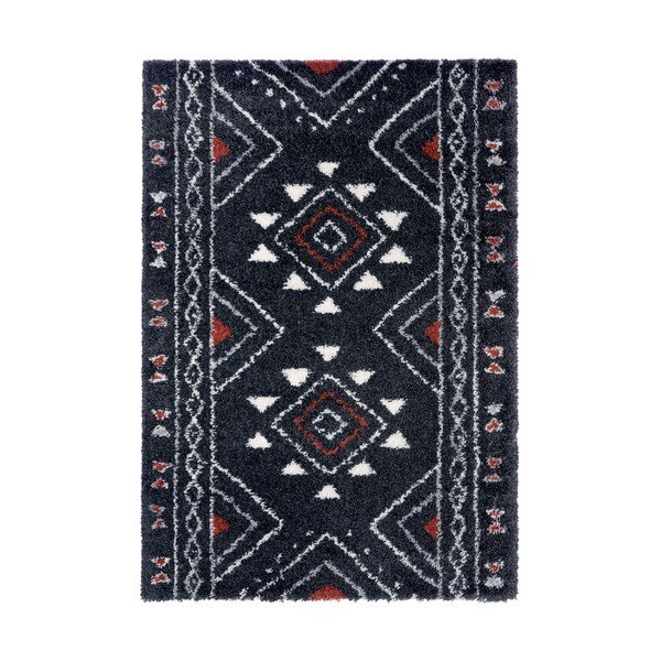 Černý koberec Mint Rugs Hurley, 80 x 150 cm