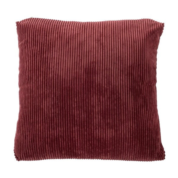 Červený dekorativní polštář Tiseco Home Studio Ribbed, 60 x 60 cm
