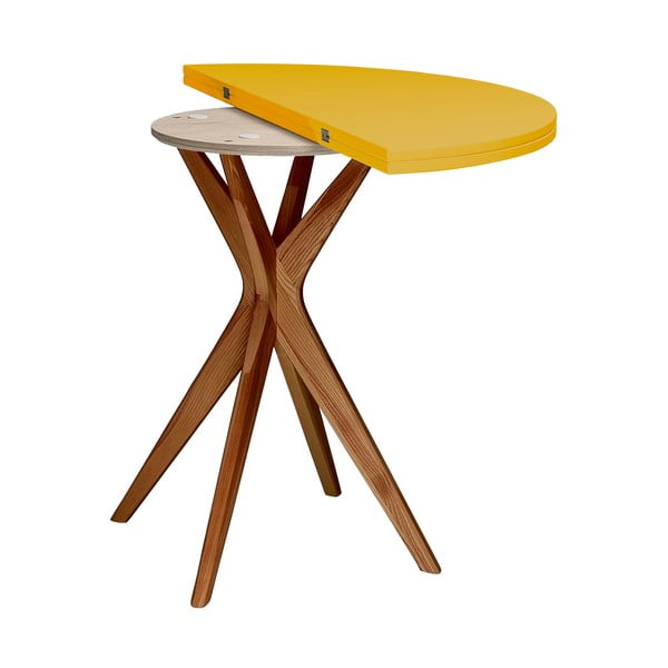 Kulatý rozkládací jídelní stůl 45x90 cm Jubi – Ragaba-image-3