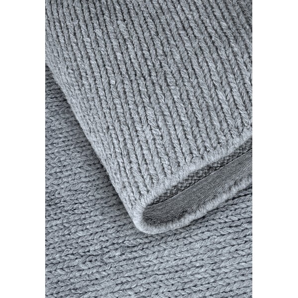 Šedý ručně tkaný vlněný kulatý koberec ø 200 cm Francois – Villeroy&Boch-image-3