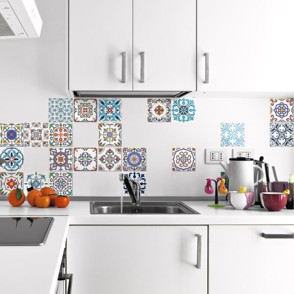 Sada 24 samolepek Ambiance Madeira, 15 x 15 cm-image-2