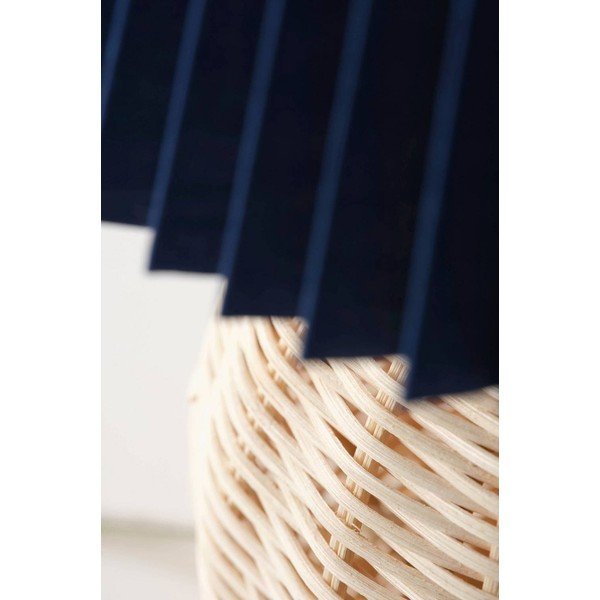 Modrá/v přírodní barvě ratanová stolní lampa (výška 36 cm) Sisal – Jotex-image-4
