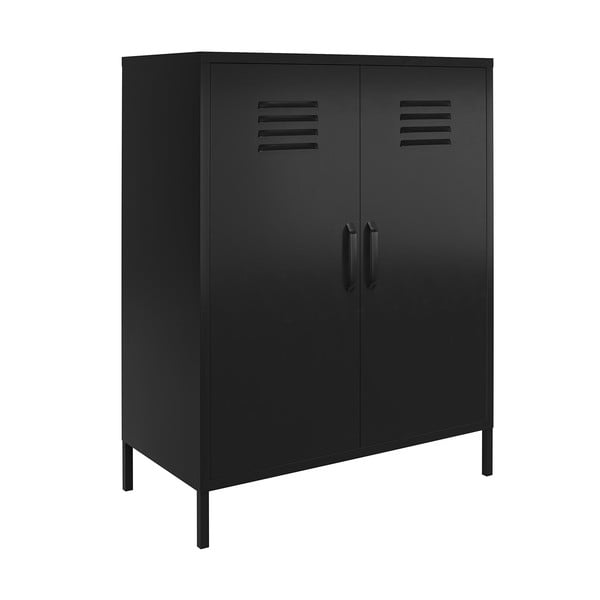 Černá kovová skříňka 40x102x80 cm Mission District – Støraa-image-2