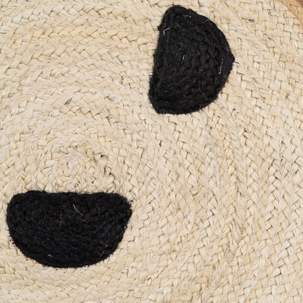 Jutový dětský koberec v přírodní barvě ø 100 cm Chiquillo – Ixia-image-2