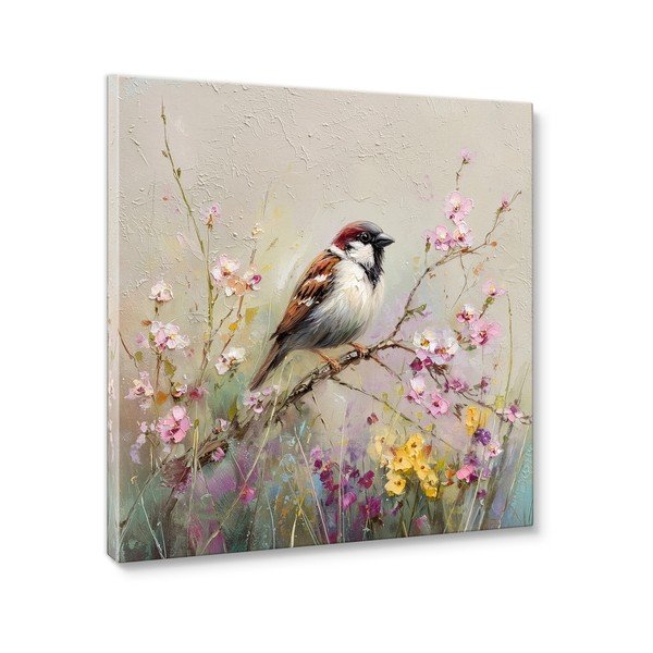 Tištěný obraz na plátně 32x32 cm Sparrow – Styler-image-3