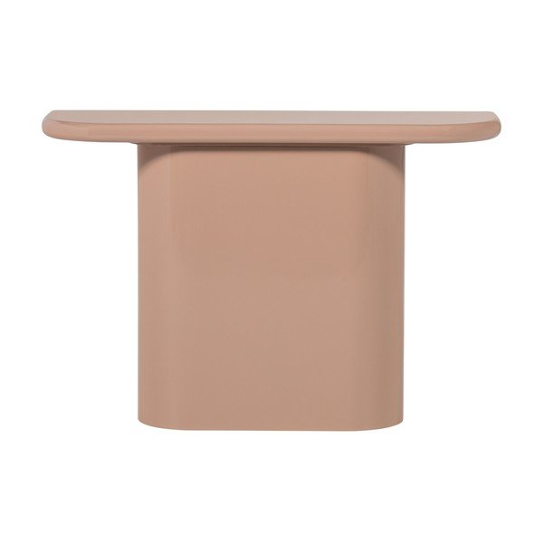 Světle růžový lesklý konzolový stolek 30x120 cm Nocta – WOOOD-image-3