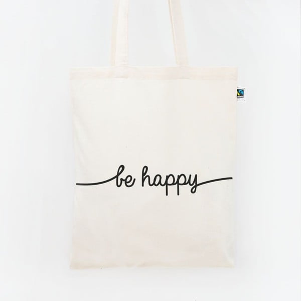 Plátěná taška Be Happy