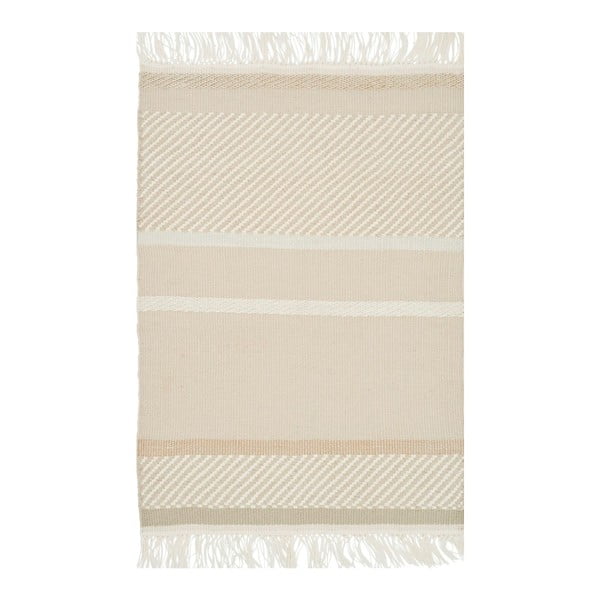Béžový ručně tkaný koberec Linie Design Unito, 170 x 240 cm