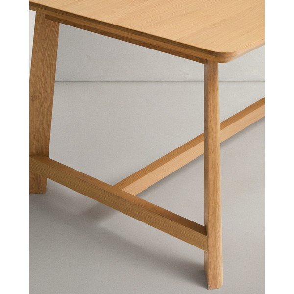 Jídelní stůl s deskou v dubovém dekoru 100x220 cm Idun – Kave Home-image-4