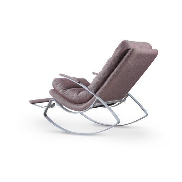 Šedohnědé látkové houpací křeslo Garageeight Rockport-image-3