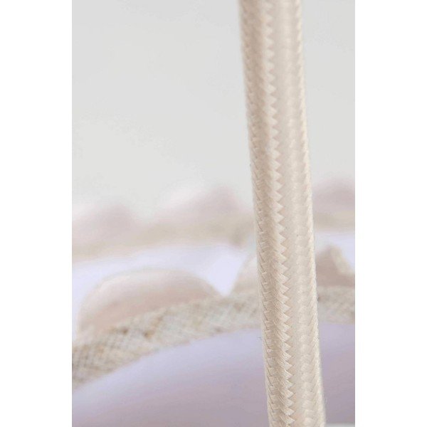 Béžové lněné závěsné svítidlo ø 60 cm Alina – Jotex-image-3