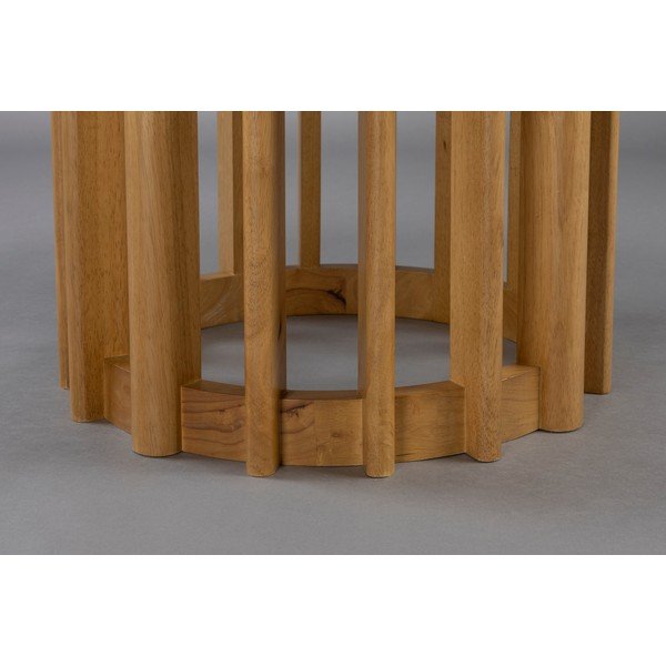 Kulatý jídelní stůl s deskou v dubovém dekoru ø 120 cm Barlet – Dutchbone-image-2