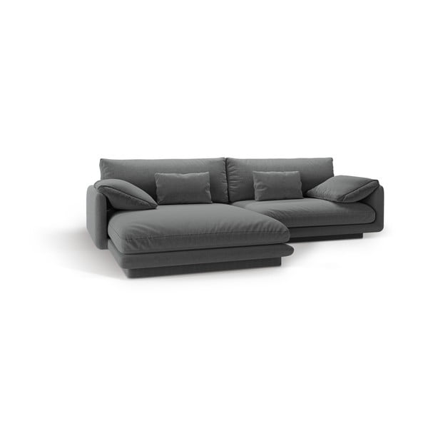 Tmavě šedá rohová pohovka (levý roh) Torino – Micadoni Home-image-2