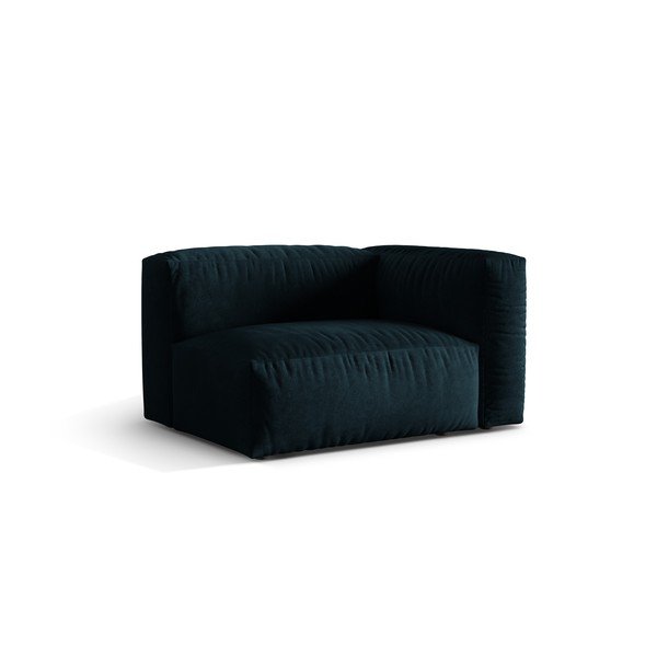 Tmavě modrý sametový modul pohovky (pravý roh) Martina – Micadoni -image-1