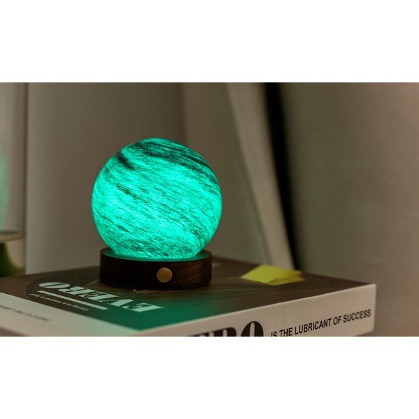 Tmavě hnědá/v tmavě přírodní barvě světelná dekorace na USB ø 8 cm Stellar Ocean – Gingko-image-1