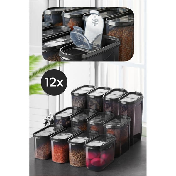 Dózy na mouku/na těstoviny v sadě 12 ks – Hermia-image-1