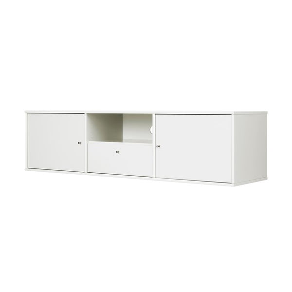 Bílý TV stolek 161x42 cm Mistral – Hammel Furniture-image-1