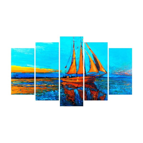 Vícedílný obraz na plátně Boat