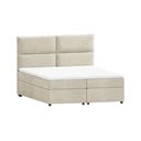 Béžová boxspring postel s úložným prostorem 160x200 cm Rico – Ropez