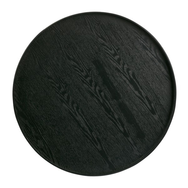 Černý podnos WOOOD Mesa, Ø 60 cm-image-2