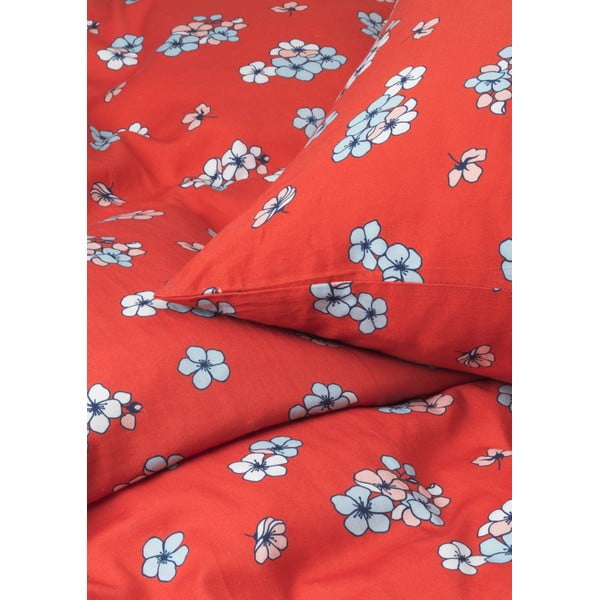 Prodloužené povlečení na dvoulůžko z bavlněného saténu v cihlové barvě 200x220 cm Grand Pleasantly – JUNA-image-2