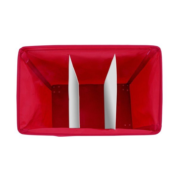 Červený trojitý koš na prádlo Wenko Trivo, 117,6 l-image-2